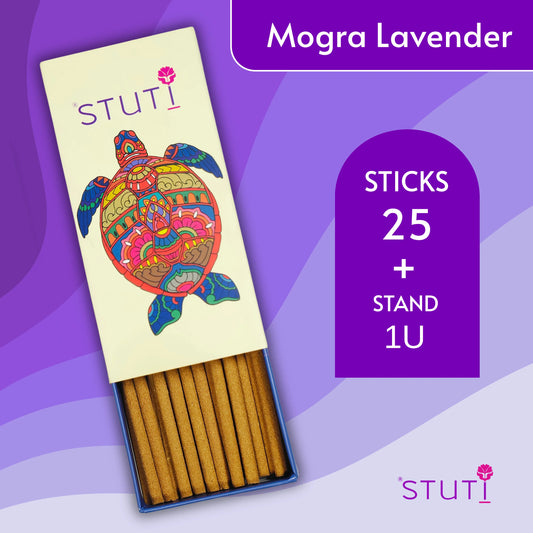 STUTI Natural Bambooless Sticks | Mogra Lavender