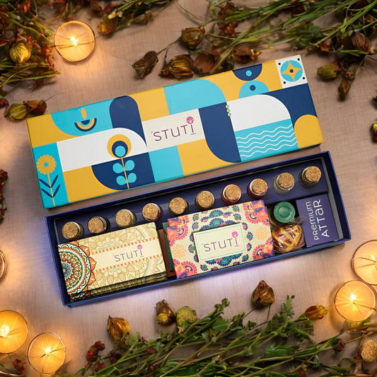 Stuti Traditional Pooja Box with Indian Art