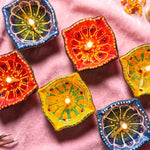Square Shaped Diya Pack of 6
