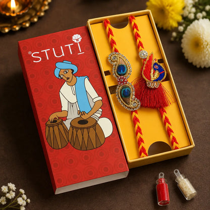 Pankh Dori & Mayur Dori | Set of 2 Handmade Rakhi