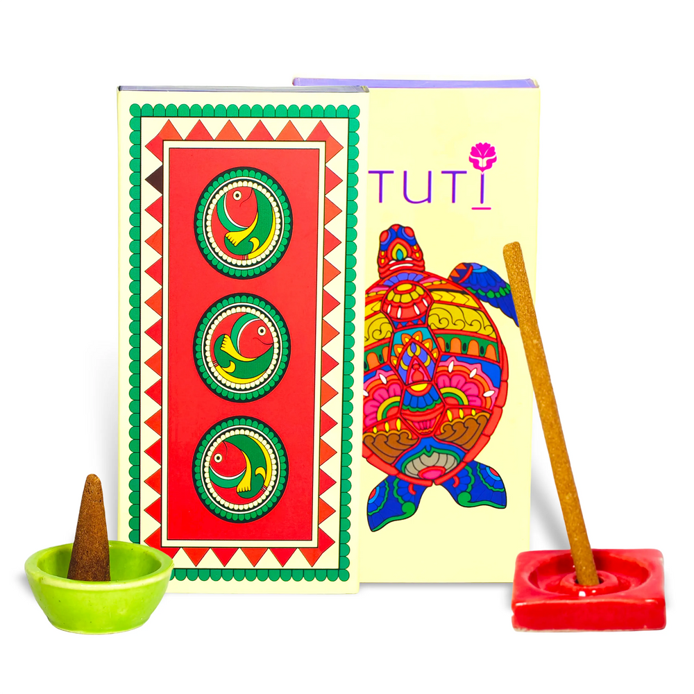 STUTI Natural Bambooless Incense Sticks & Dhoop Cone