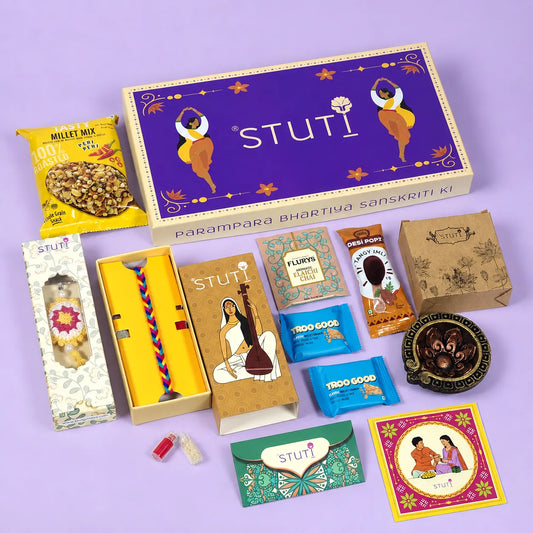 STUTI Rishta Rakhi Gift Box | 10 Inclusions