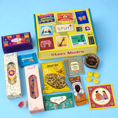 STUTI Bandhan Rakhi Gift Box | 11 Inclusions