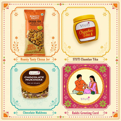 STUTI Yaadein Rakhi Gift Box | 14 Inclusions