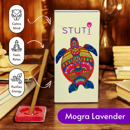 STUTI Natural Bambooless Sticks | Mogra Lavender (Pack of 2)