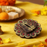 Laxmi Charan Paduka Decor for Puja | Terracotta