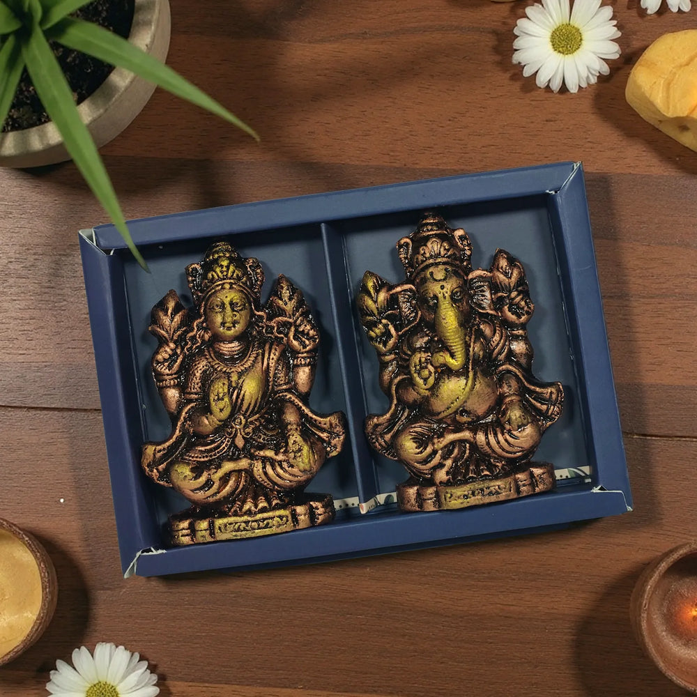 Laxmi Charan Paduka Decor for Puja | Terracotta (Copy)