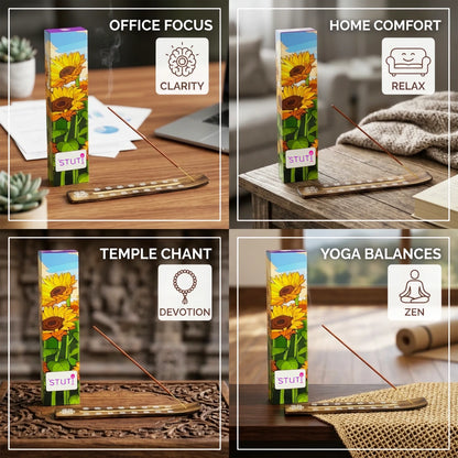 Pure Havan Natural Incense Sticks – 40N + Stand
